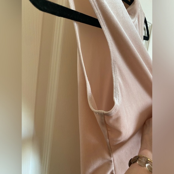 Guess Pink velour Mock Neck Bodysuit - medium - Picture 8 of 11